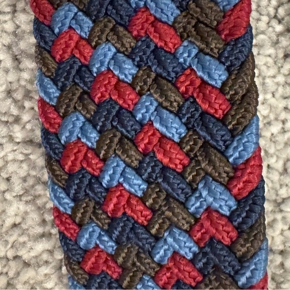 NWT Robert Graham Barlos II Belt Size 40 Woven Brown Tooled Leather Detail - Picture 6 of 10